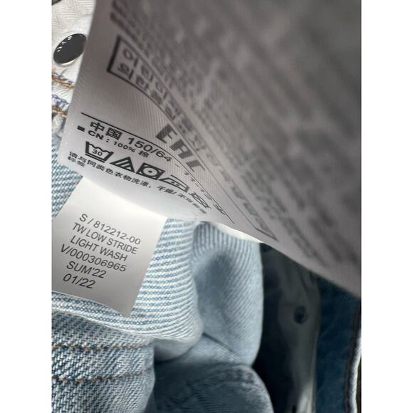 GAP Teen Low Stride Denim Jeans Girls Blue Light Wash 100% Cotton Sz 12 NEW - Picture 11 of 14